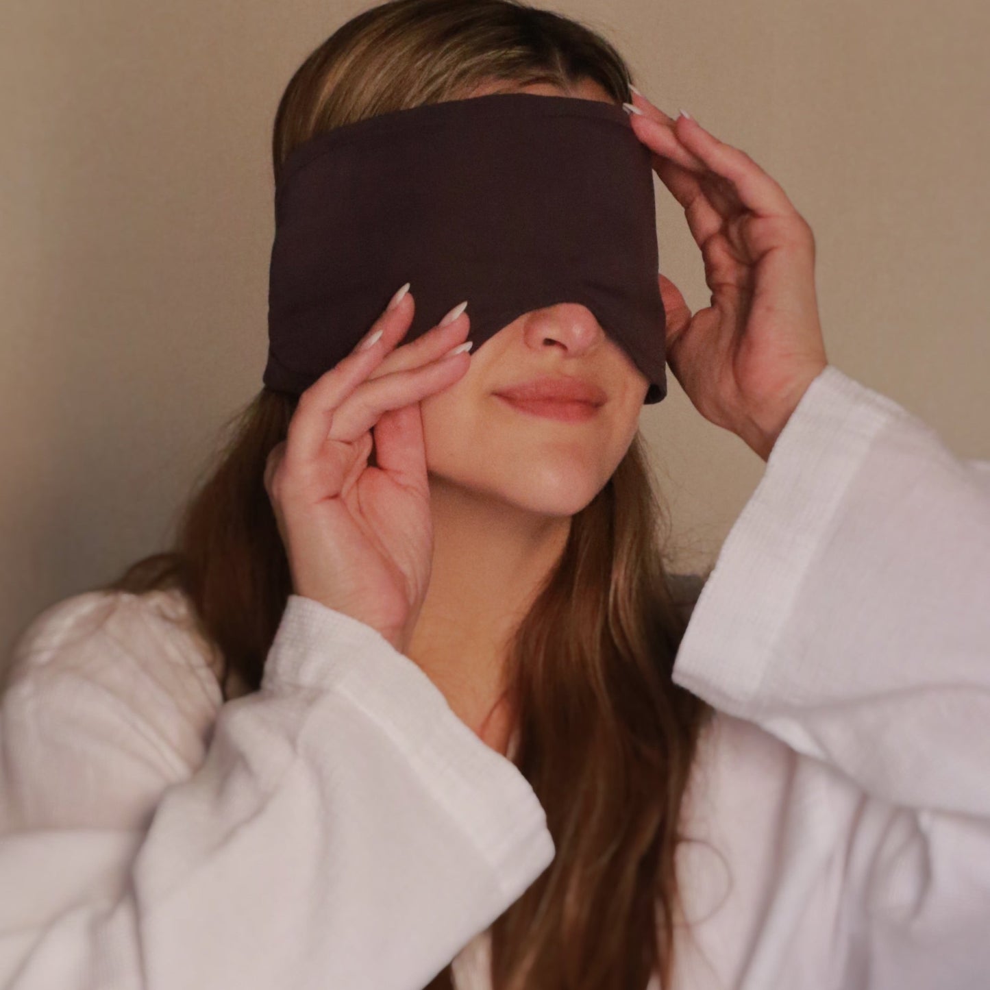 Cosy London Eye Mask in Ash Blue
