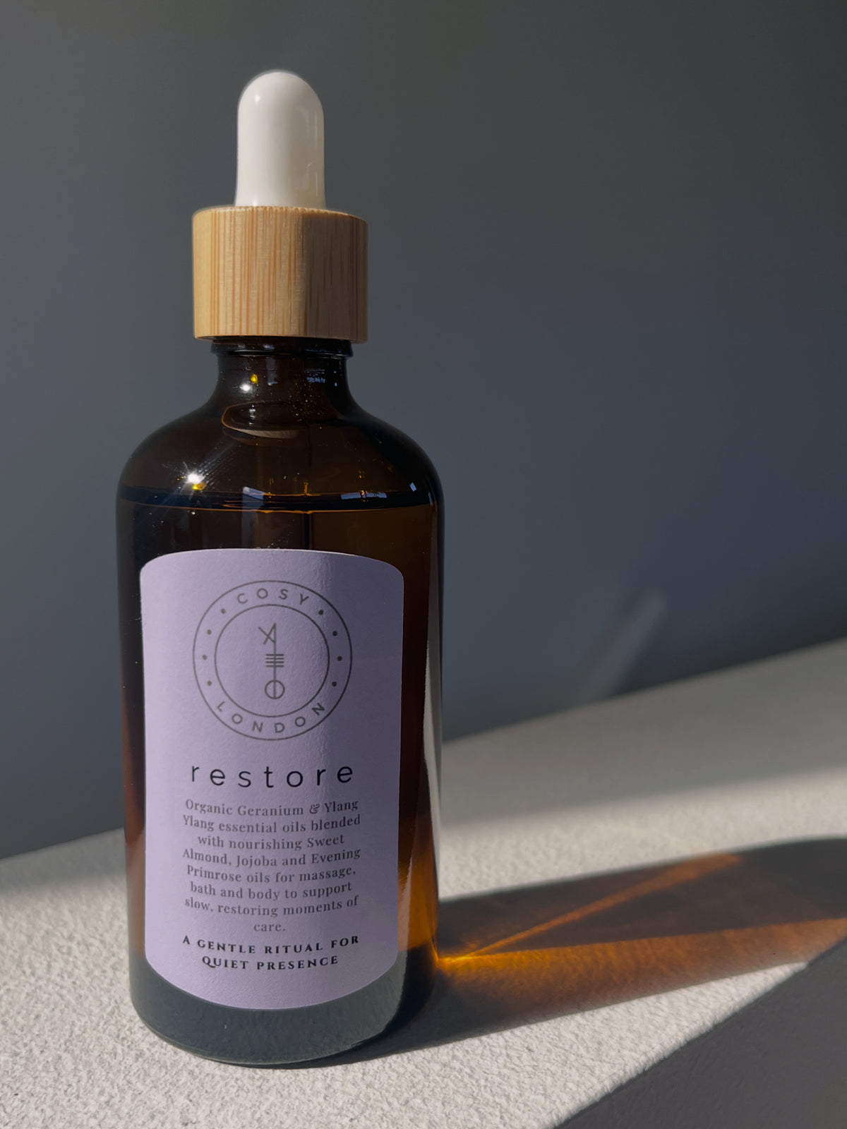 Restore Organic Body, Massage & Bath Oil with Geranium & Ylang Ylang
