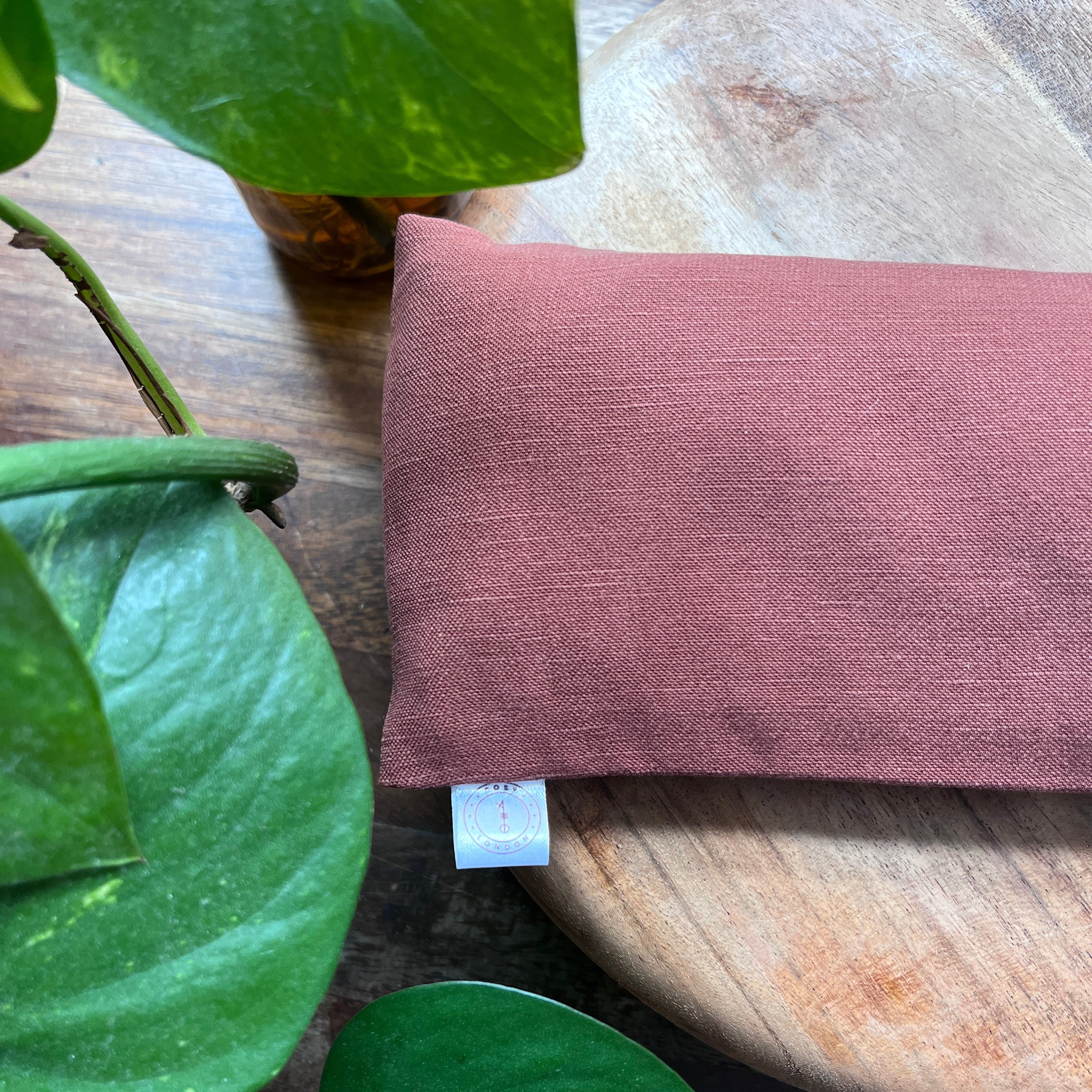 Rosewood Weighted Eye Pillow with Dried Lavender for Rest & Relaxation
