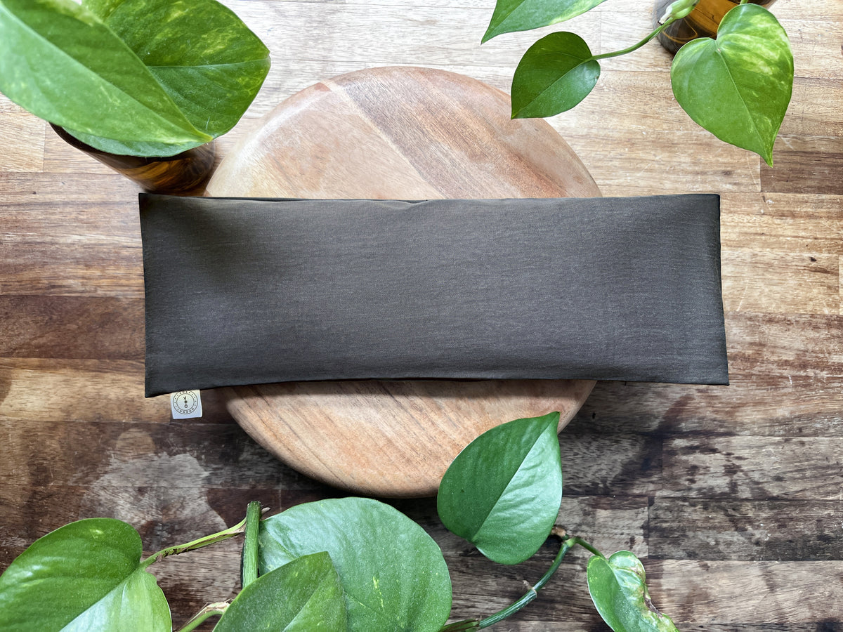 Ash Blue Weighted Eye Pillow with Dried Lavender for Rest & Relaxation (limited edition)