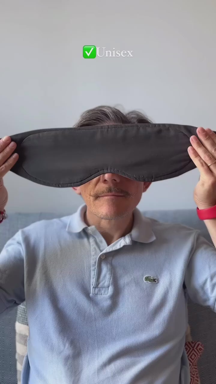 Cosy London Eye Mask in Ash Blue