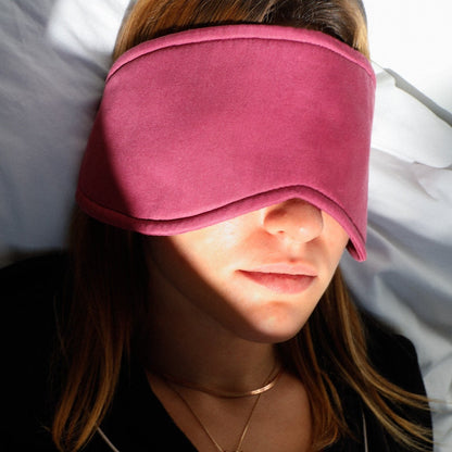 Cosy London Eye Mask in Cerise Pink