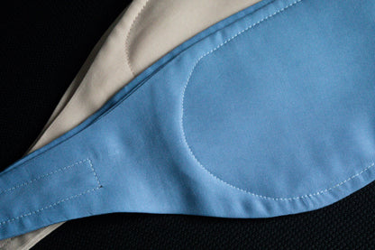 Cosy London sleep masks in Sky Blue and Dune — 