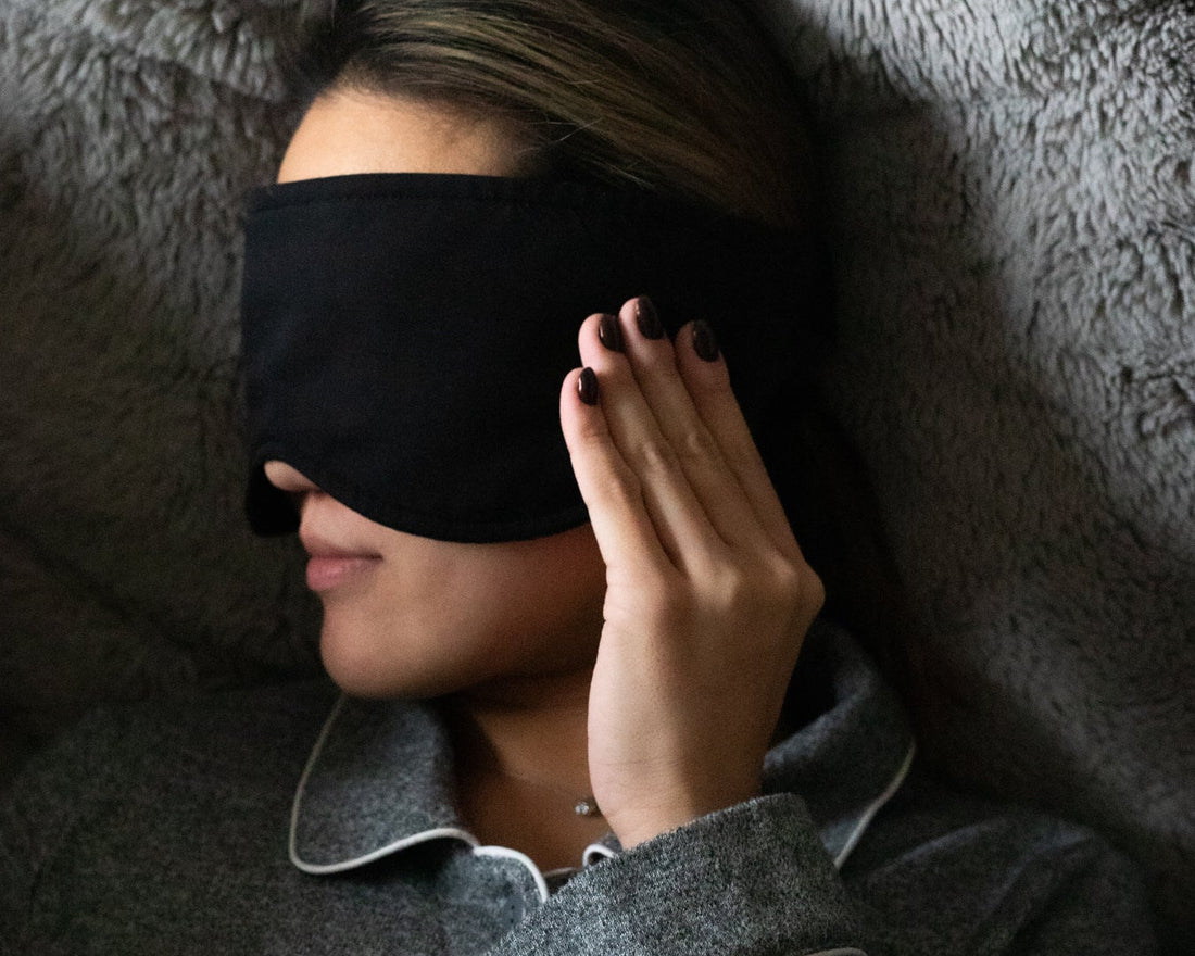 Breathable TENCEL Sleep Mask for Side Sleepers Unisex – Black