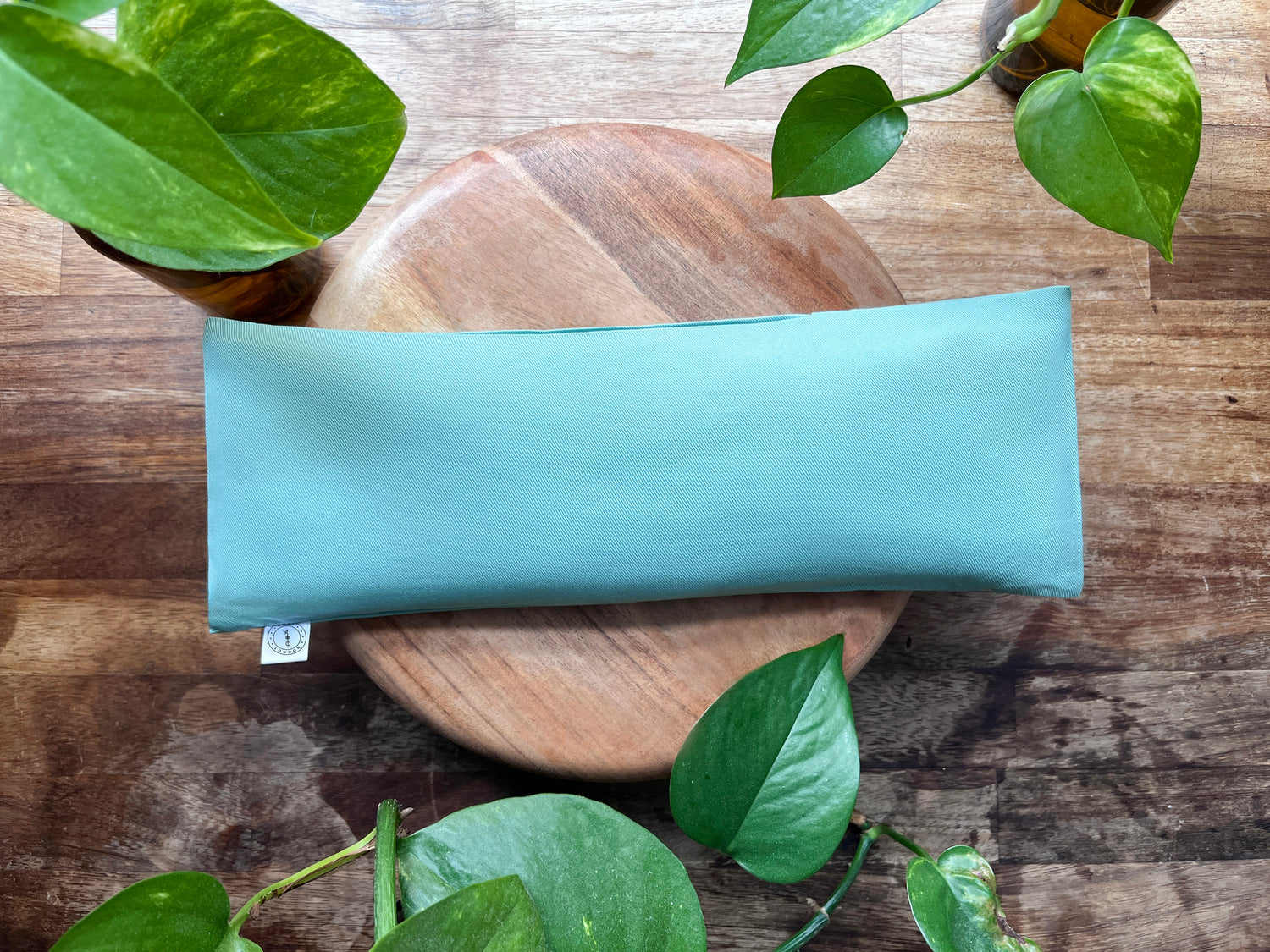 Sage Weighted Eye Pillow with Dried Lavender for Rest &amp; Relaxation