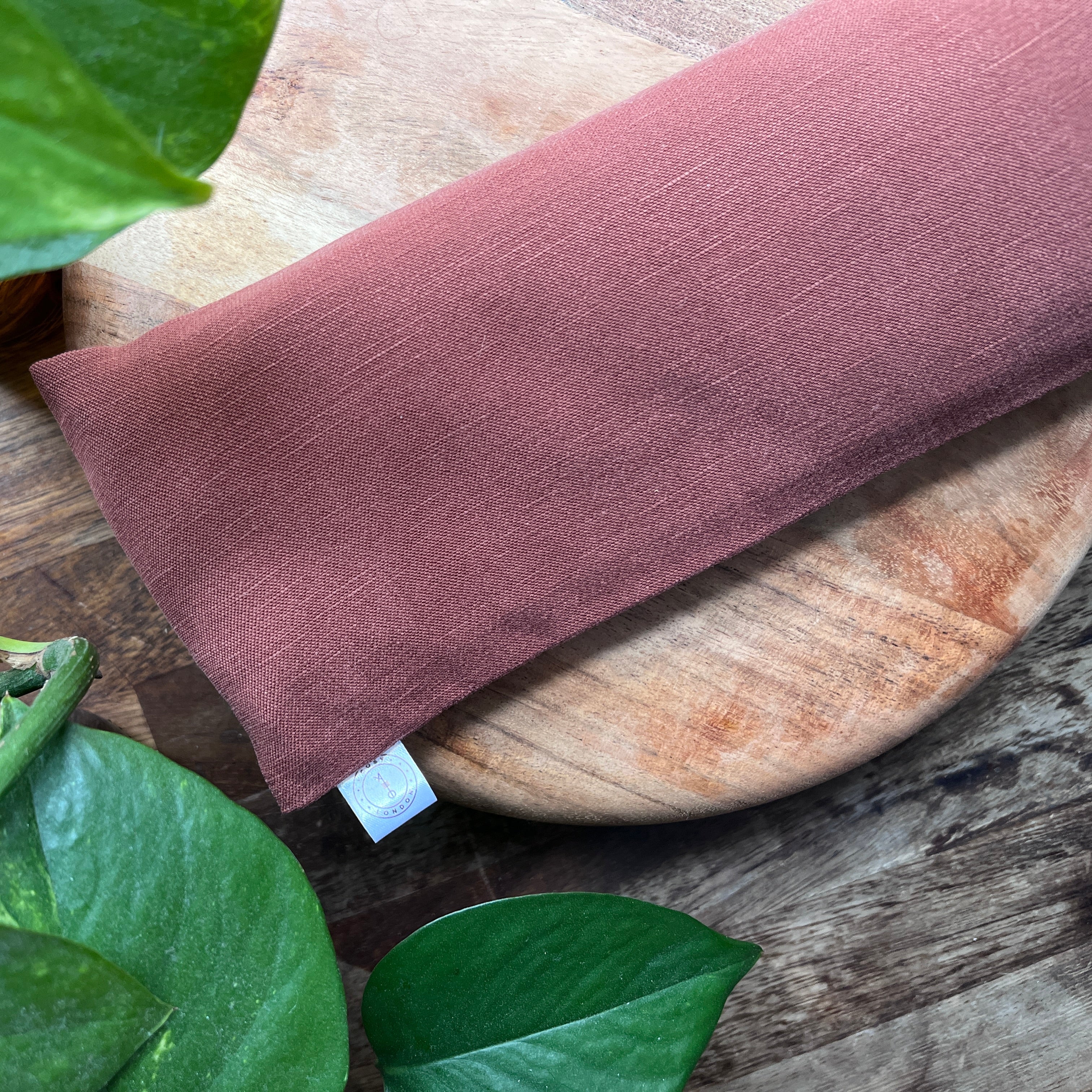 Rosewood Weighted Eye Pillow with Dried Lavender for Rest &amp; Relaxation