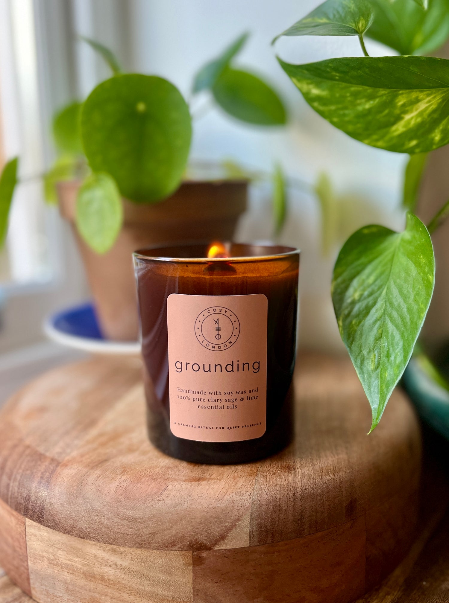 Grounding Woodwick Candle with Clary Sage &amp; Lime