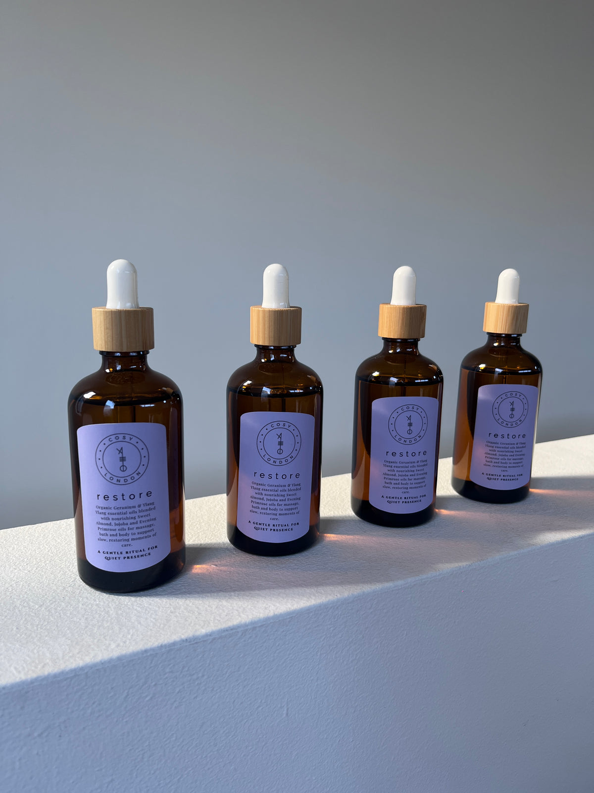 Restore Organic Body, Massage &amp; Bath Oil with Geranium &amp; Ylang Ylang