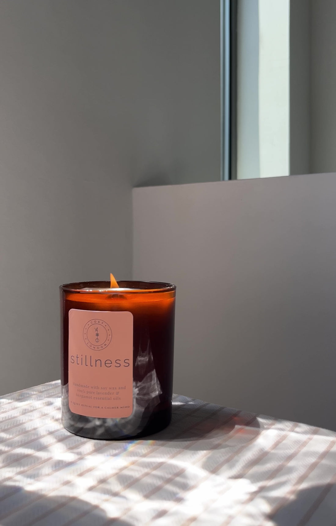 Grounding Evening Ritual Set | Clary Sage &amp; Lime Candle + Lavender Bath Salts